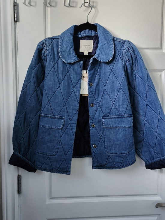 ATELIER RÊVE Jackets & Blazers - Atelier Rêve Irpoline Quilted Denim Jacket • Medium Blue • Size 34 • NWT